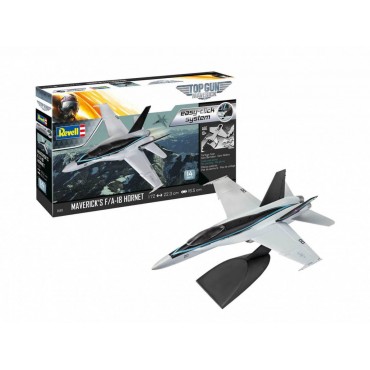 KIT PARA MONTAR REVELL EASY-CLICK AVIÃO TOP GUN MAVERICK'S F/A-18 HORNET 1/72 14 PEÇAS REV 04965